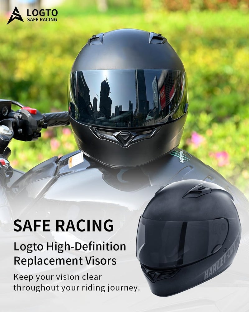 Logto Replacement Motorcycle Helmet Visor Shield for Star RS-1 Vortex Qualifier Revolver Helmet Accessories Universal - Image 3